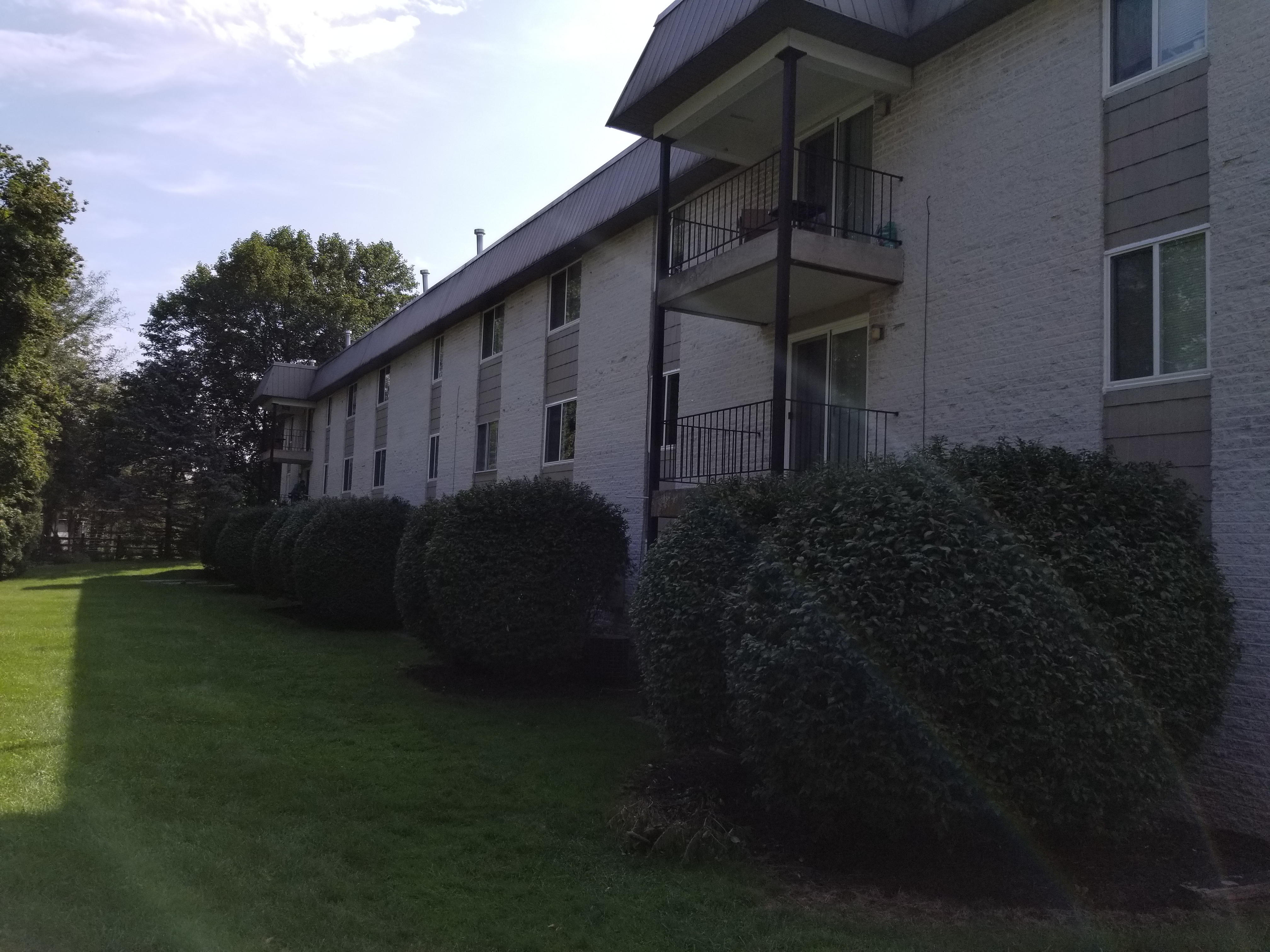 Apartment building window and door replacement job.